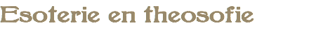 Esoterie en theosofie 
